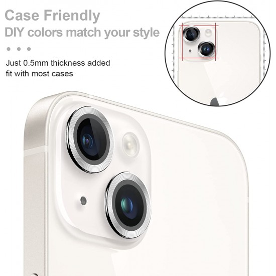 Camera Lens Protector for iphone 14 Pro Max/14 Pro/14/14 Plus, 9H Tempered Glass Screen Protector Cover Metal Individual Ring Camera Lens Protector for iphone 14 Pro Max/14 Pro/14/14 Plus, 9H Tempered Glass Screen Protector Cover Metal Individual Ring