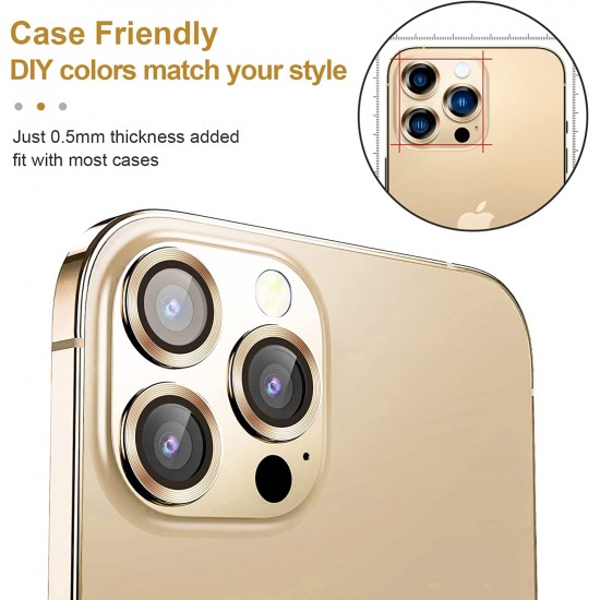 Camera Lens Protector for iphone 14 Pro Max/14 Pro/14/14 Plus, 9H Tempered Glass Screen Protector Cover Metal Individual Ring Camera Lens Protector for iphone 14 Pro Max/14 Pro/14/14 Plus, 9H Tempered Glass Screen Protector Cover Metal Individual Ring