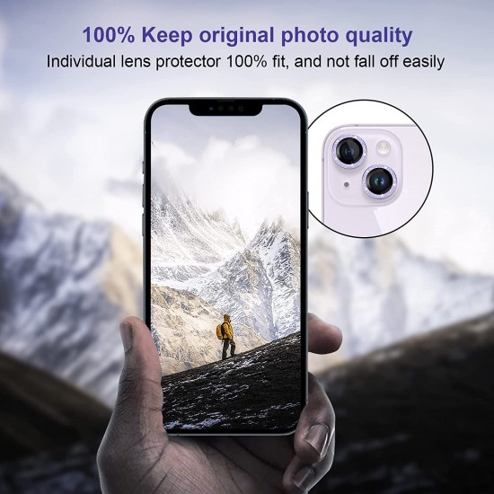 Camera Lens Protector for iphone 14 Pro Max/14 Pro/14/14 Plus, 9H Tempered Glass Screen Protector Cover Metal Individual Ring Camera Lens Protector for iphone 14 Pro Max/14 Pro/14/14 Plus, 9H Tempered Glass Screen Protector Cover Metal Individual Ring