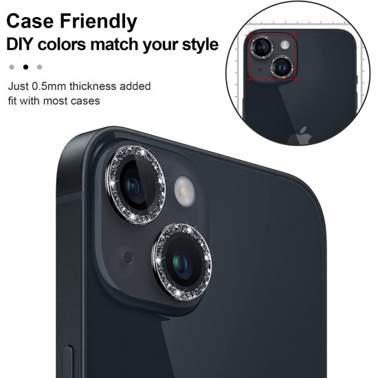 Camera Lens Protector for iphone 14 Pro Max/14 Pro/14/14 Plus, 9H Tempered Glass Screen Protector Cover Metal Individual Ring Camera Lens Protector for iphone 14 Pro Max/14 Pro/14/14 Plus, 9H Tempered Glass Screen Protector Cover Metal Individual Ring