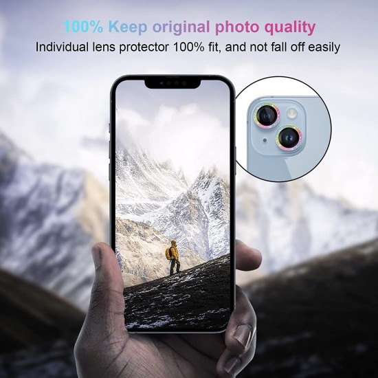 Camera Lens Protector for iphone 14 Pro Max/14 Pro/14/14 Plus, 9H Tempered Glass Screen Protector Cover Metal Individual Ring Camera Lens Protector for iphone 14 Pro Max/14 Pro/14/14 Plus, 9H Tempered Glass Screen Protector Cover Metal Individual Ring