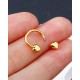 16G Septum Rings Heart Cartilage Earring Hoop 316L Stainless Steel Helix Earring Daith Earring Nose Ring Hoop Septum Piercing Jewelry for Women and Men