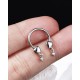 16G Septum Rings Heart Cartilage Earring Hoop 316L Stainless Steel Helix Earring Daith Earring Nose Ring Hoop Septum Piercing Jewelry for Women and Men