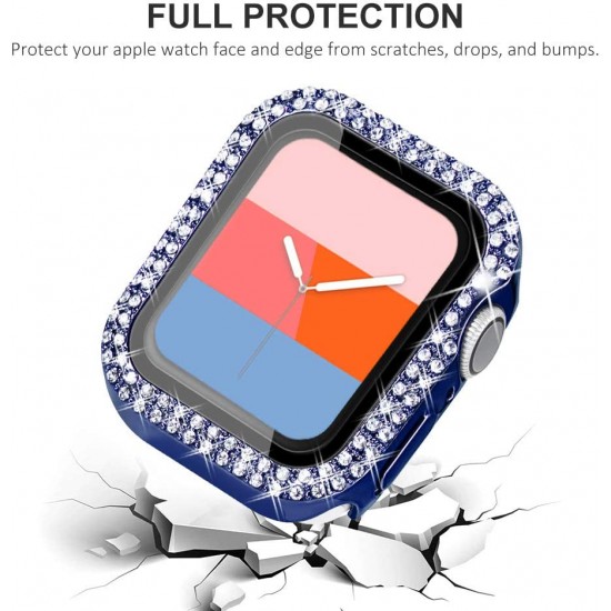 Bling Watch Protective Case with Built-in Screen Protector for Apple Watch Ultra SE Series 8 7 6 5 4 3 2 1