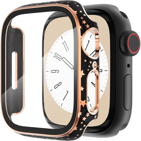 Bling Watch Protective Case with Built-in Screen Protector for Apple Watch Ultra SE Series 8 7 6 5 4 3 2 1