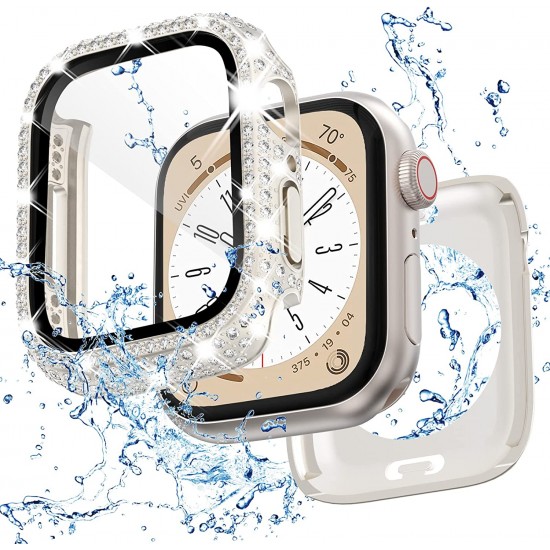 Bling Watch Protective Case with Built-in Screen Protector for Apple Watch Ultra SE Series 8 7 6 5 4 3 2 1