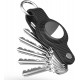 Key Organizer for Airtag, Carbon Fiber Leather Compact Keyholder Compatible with Apple Airtag, Air tag Tracker Keychain with Keyring Holds Key Organizer for Airtag, Carbon Fiber Leather Compact Keyholder Compatible with Apple Airtag, Air tag Tracker Keychain with Keyring Holds