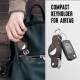 Key Organizer for Airtag, Carbon Fiber Leather Compact Keyholder Compatible with Apple Airtag, Air tag Tracker Keychain with Keyring Holds Key Organizer for Airtag, Carbon Fiber Leather Compact Keyholder Compatible with Apple Airtag, Air tag Tracker Keychain with Keyring Holds