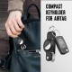 Key Organizer for Airtag, Carbon Fiber Leather Compact Keyholder Compatible with Apple Airtag, Air tag Tracker Keychain with Keyring Holds Key Organizer for Airtag, Carbon Fiber Leather Compact Keyholder Compatible with Apple Airtag, Air tag Tracker Keychain with Keyring Holds