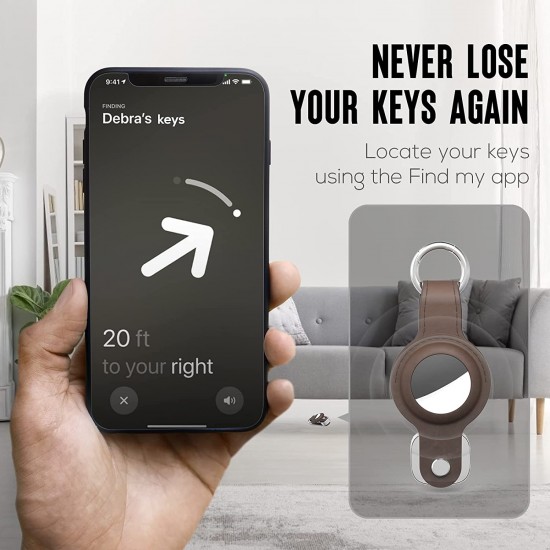 Key Organizer for Airtag, Carbon Fiber Leather Compact Keyholder Compatible with Apple Airtag, Air tag Tracker Keychain with Keyring Holds Key Organizer for Airtag, Carbon Fiber Leather Compact Keyholder Compatible with Apple Airtag, Air tag Tracker Keychain with Keyring Holds