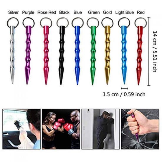 9PCS/Set Portable Keychain Set for Women and Girls Self-Protection Keychain