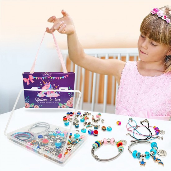 Gifts 5-12 Years Old Girls, Bracelet Making Kit, Unicorn Gifts