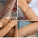 Gold Bracelets for Women 14K Gold Herringbone Bracelets Sets Dainty Herringbone Jewelry Stackable Figaro Chain Paperclip Link Chain Cute Anklet Bracelet Pack Gifts for Women Girls