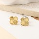 Lucky Clover Earrings Studs for Women Girl Hypoallergenic Fashion Simple Cute Earrings Jewelry Womens Gift