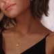 Heart Necklace Pendant Handmade 18k Gold Plated Dainty Gold Choker Arrow Bar Layering Long Necklace for Women