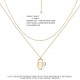 Heart Necklace Pendant Handmade 18k Gold Plated Dainty Gold Choker Arrow Bar Layering Long Necklace for Women