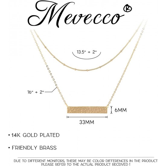 Heart Necklace Pendant Handmade 18k Gold Plated Dainty Gold Choker Arrow Bar Layering Long Necklace for Women