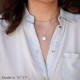 Heart Necklace Pendant Handmade 18k Gold Plated Dainty Gold Choker Arrow Bar Layering Long Necklace for Women