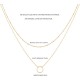 Heart Necklace Pendant Handmade 18k Gold Plated Dainty Gold Choker Arrow Bar Layering Long Necklace for Women