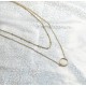 Heart Necklace Pendant Handmade 18k Gold Plated Dainty Gold Choker Arrow Bar Layering Long Necklace for Women