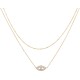 Heart Necklace Pendant Handmade 18k Gold Plated Dainty Gold Choker Arrow Bar Layering Long Necklace for Women