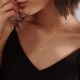 Heart Necklace Pendant Handmade 18k Gold Plated Dainty Gold Choker Arrow Bar Layering Long Necklace for Women