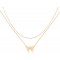 Heart Necklace Pendant Handmade 18k Gold Plated Dainty Gold Choker Arrow Bar Layering Long Necklace for Women