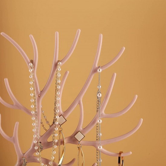 Antlers Jewelry Display Stand,Tree Tower Rack Hanging Organizer for Ring Earrings Necklace Bracelet