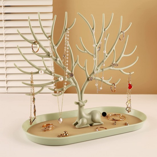 Antlers Jewelry Display Stand,Tree Tower Rack Hanging Organizer for Ring Earrings Necklace Bracelet