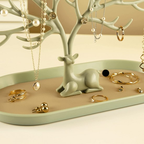 Antlers Jewelry Display Stand,Tree Tower Rack Hanging Organizer for Ring Earrings Necklace Bracelet