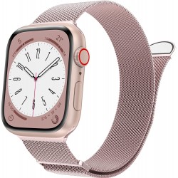 Watch Band for Apple Watch Series Ultra 8 7 6 5 4 3 2 1 SE 38mm 40mm 41mm 42mm 44mm 45mm 49mm Women and Men, Stainless Steel Mesh Loop Magnetic Clasp Replacement for iWatch Bands Watch Band for Apple Watch Series Ultra 8 7 6 5 4 3 2 1 SE 38mm 40mm 41mm 42mm 44mm 45mm 49mm Women and Men, Stainless Steel Mesh Loop Magnetic Clasp Replacement for iWatch Bands