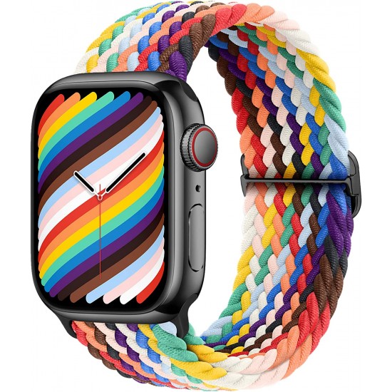 Braided Solo Band for Apple Watch Band 38mm 40mm 41mm 42mm 44mm 45mm 49mm for Women Men, Stretchy Sport Adjustable Elastic Strap for iWatch Ultra SE Series 8 7 6 5 4 3 2 1 Braided Solo Band for Apple Watch Band 38mm 40mm 41mm 42mm 44mm 45mm 49mm for Women Men, Stretchy Sport Adjustable Elastic Strap for iWatch Ultra SE Series 8 7 6 5 4 3 2 1