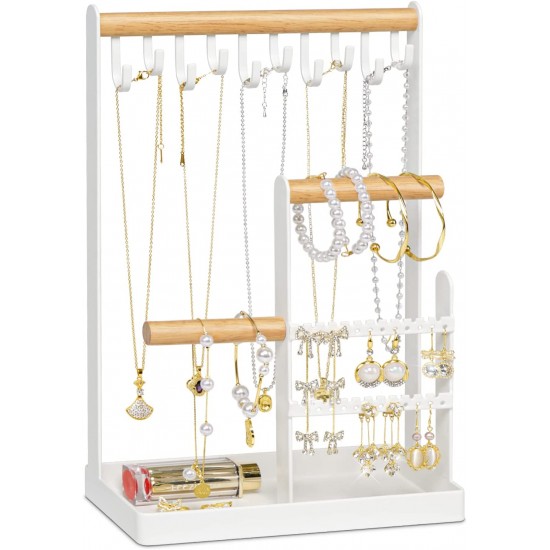 Earring Holder With Hooks Elegant Jewelry Display Stand for Earrings,  Studs, and Dangle Earrings Organization 