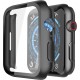 2 Pack Hard PC Case with Tempered Glass Screen Protector Compatible with Apple Watch Ultra Series 8 7 6 5 4 41mm 45mm 40mm 44mm 49mm