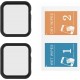 2 Pack Hard PC Case with Tempered Glass Screen Protector Compatible with Apple Watch Ultra Series 8 7 6 5 4 41mm 45mm 40mm 44mm 49mm