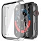 2 Pack Hard PC Case with Tempered Glass Screen Protector Compatible with Apple Watch Ultra Series 8 7 6 5 4 41mm 45mm 40mm 44mm 49mm