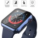 2 Pack Hard PC Case with Tempered Glass Screen Protector Compatible with Apple Watch Ultra Series 8 7 6 5 4 41mm 45mm 40mm 44mm 49mm