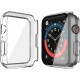2 Pack Hard PC Case with Tempered Glass Screen Protector Compatible with Apple Watch Ultra Series 8 7 6 5 4 41mm 45mm 40mm 44mm 49mm