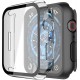 2 Pack Hard PC Case with Tempered Glass Screen Protector Compatible with Apple Watch Ultra Series 8 7 6 5 4 41mm 45mm 40mm 44mm 49mm