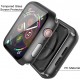 2 Pack Hard PC Case with Tempered Glass Screen Protector Compatible with Apple Watch Ultra Series 8 7 6 5 4 41mm 45mm 40mm 44mm 49mm