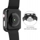 2 Pack Hard PC Case with Tempered Glass Screen Protector Compatible with Apple Watch Ultra Series 8 7 6 5 4 41mm 45mm 40mm 44mm 49mm