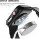 2 Pack Hard PC Case with Tempered Glass Screen Protector Compatible with Apple Watch Ultra Series 8 7 6 5 4 41mm 45mm 40mm 44mm 49mm
