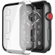 2 Pack Hard PC Case with Tempered Glass Screen Protector Compatible with Apple Watch Ultra Series 8 7 6 5 4 41mm 45mm 40mm 44mm 49mm