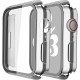 2 Pack Hard PC Case with Tempered Glass Screen Protector Compatible with Apple Watch Ultra Series 8 7 6 5 4 41mm 45mm 40mm 44mm 49mm
