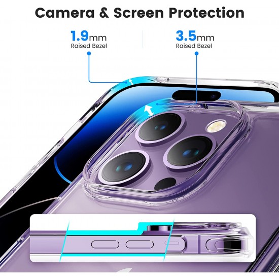 Compatible for iPhone 15 Pro Max Case Clear, Not Yellowing Phone Case for iPhone 15 Pro Clear with Slim Cover & Shockproof Bumper 2023 Compatible for iPhone 15 Pro Max Case Clear, Not Yellowing Phone Case for iPhone 15 Pro Clear with Slim Cover & Shockproof Bumper 2023
