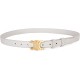 Women’s 0.98 Inch Width Thin Leather Belt Fashion Designer Belts for Jeans Pants Dresses with Gold Buckle