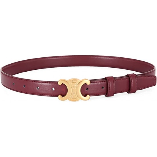 Women’s 0.98 Inch Width Thin Leather Belt Fashion Designer Belts for Jeans Pants Dresses with Gold Buckle Women’s 0.98 Inch Width Thin Leather Belt Fashion Designer Belts for Jeans Pants Dresses with Gold Buckle