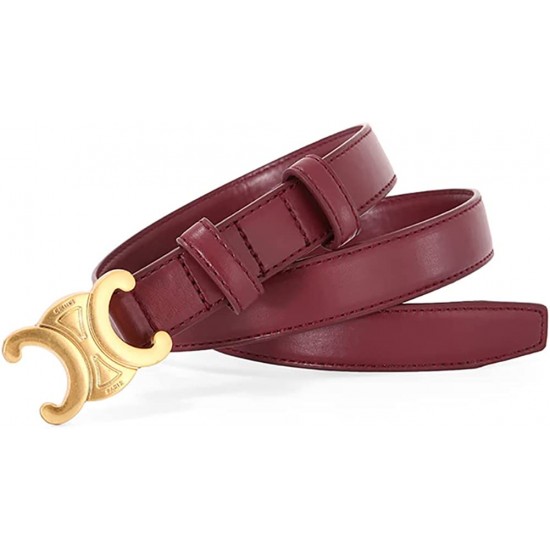 Women’s 0.98 Inch Width Thin Leather Belt Fashion Designer Belts for Jeans Pants Dresses with Gold Buckle Women’s 0.98 Inch Width Thin Leather Belt Fashion Designer Belts for Jeans Pants Dresses with Gold Buckle