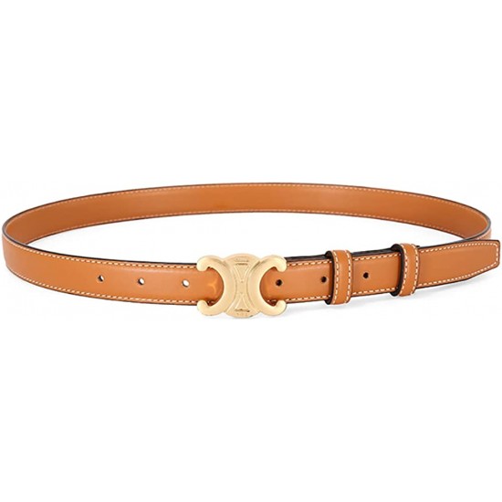 Women’s 0.98 Inch Width Thin Leather Belt Fashion Designer Belts for Jeans Pants Dresses with Gold Buckle Women’s 0.98 Inch Width Thin Leather Belt Fashion Designer Belts for Jeans Pants Dresses with Gold Buckle