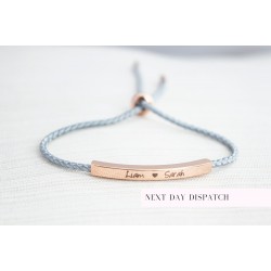 Personalized Name ID Bracelet,Medical Alert Adjustable Cord, Stainless Steel Encourage Inspirational ID Bracelets for Men Women